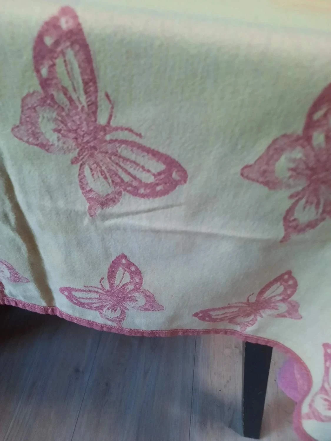 🙏 Tablecloth in Coton damassé 190 x 150 cm. – photo 3